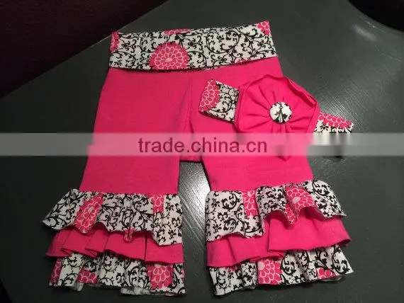 Lovely Kids Leggings 100 % Cotton Baby Girl Pants Baby Ruffle Pants