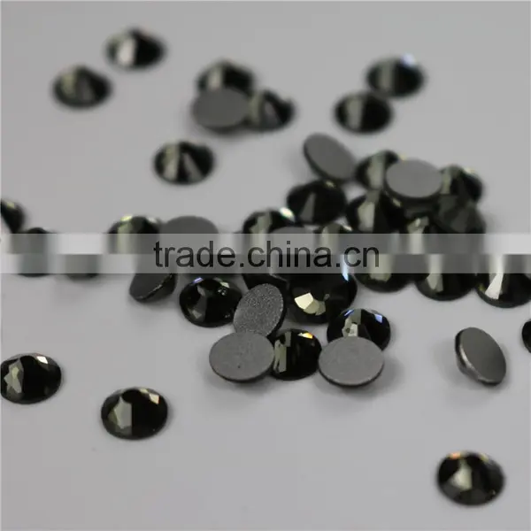 Wholesale Jet Diamond Flatback Rhinestone Non Hot Fix Crystal photo-3