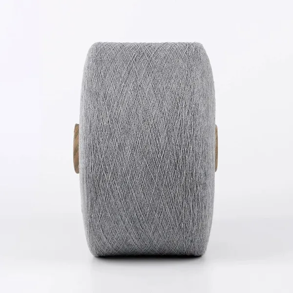 Ne 12/1 Nm20/1 Gray 60/40 Poly Cotton Yarns Knitting Open End Regenerated Yarn Eco-Friendly Recycled Cotton Yarn photo-3