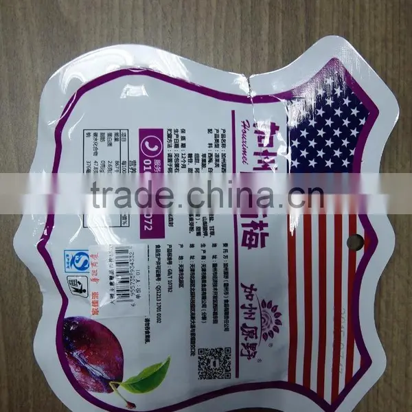 Customized Free Shape Plastic Bag for Prune/Customized Free Shape Plastic Food Bag photo-2