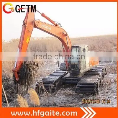 Amphibious Excavator Pontoon GET210P Equipped Doosan Motor Japan Hydraulic System Marsh Buggy photo-6