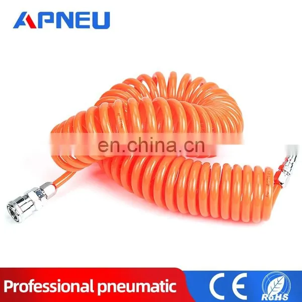 Hose For Compressor Air Tool 8mm 10mm 12mm 6M 9M 12M 8x5mm 12x8 10x6.5mm High Pressure PU Tube Pipe Gas Spring Pneumatic Spiral photo-3