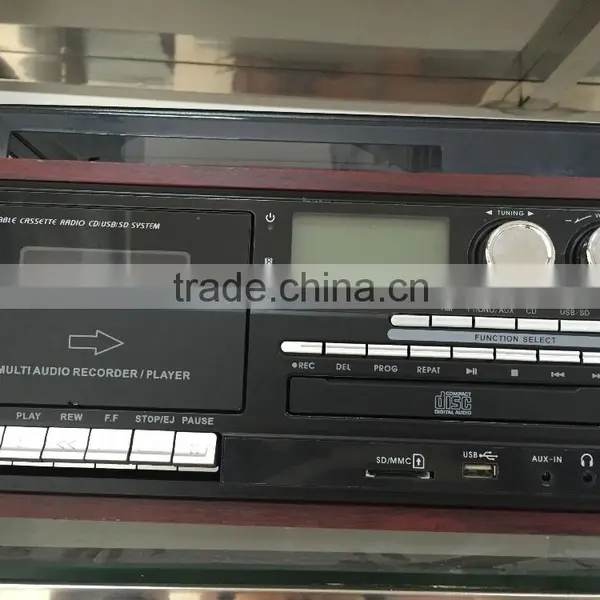 Hifi Recordable Turntable Player With Antique and Radio and Cassette Encoding photo-3