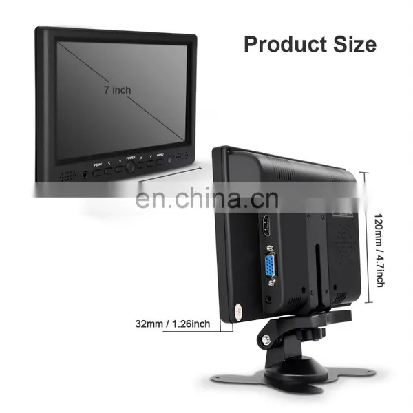 7 Inch Lcd Monitor Computer pc Industrial Screen Dispaly VGA TFT photo-5