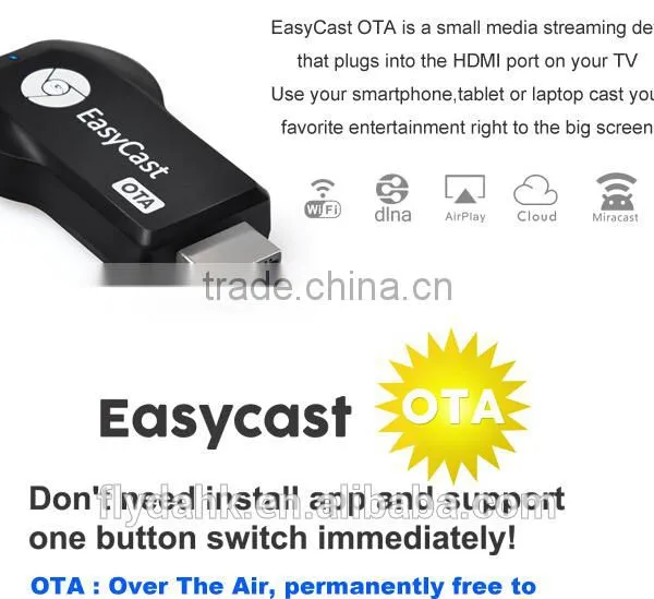 Cheapest Ezcast OTA Actions Mediashare Player Easycast Chromecast Miracast Dongle photo-6