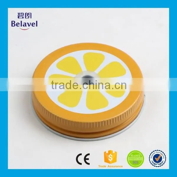 Promotional Fruit Pattern Screw Lid for Canning Jar Custom Printing Metal Cap photo-4