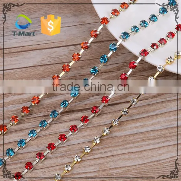 Wholesale 4 Row Rhinestone Chain for Shoes Boots Decoration photo-3