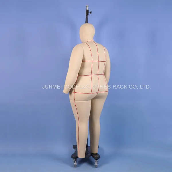 Professional Female Mannequin Plus Size Fat Women Full Body Dress Form w/ Collapsible Shoulders and Removable Arms photo-4