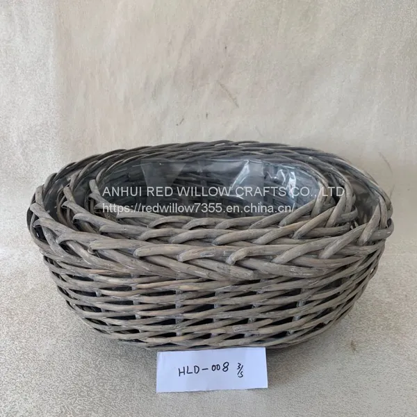 Wholesale Good Quality Nature Color Willow Handwoven Baskets
