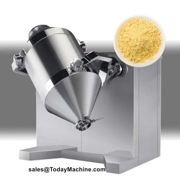 Three Dimensional Food Rotating Drum Cosmetic Powder Swing Mixing Machine Equipment photo-5