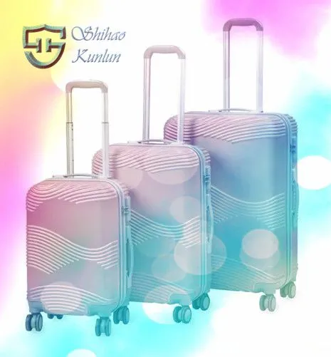 Set of 12 Pieces ABS PC Suitcase Sets Luggage Sets photo-2