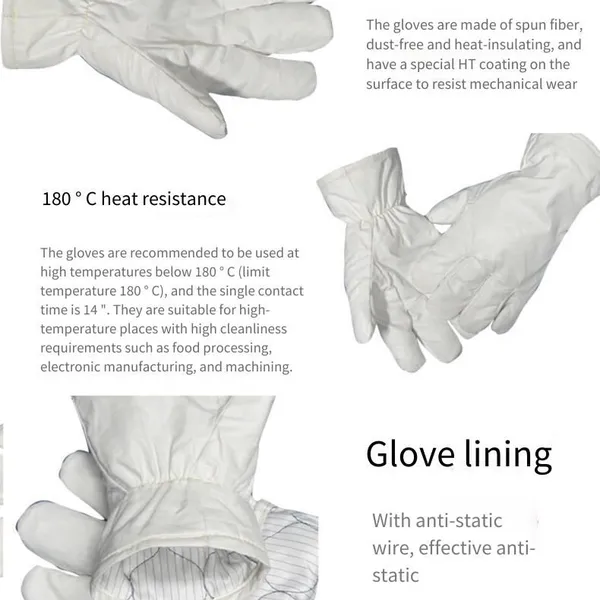 Ms750016 High-temperature-resistant Gloves, Resistant to 300 Degrees, Dust-free and Anti-static High-temperature-resistant Gloves photo-4