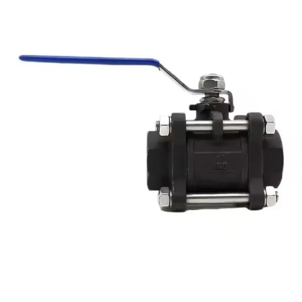 ANSI API Ball Valve Internal Thread 3-Piece Forged Carbon Steel Manual t Handle 1000WOG photo-4