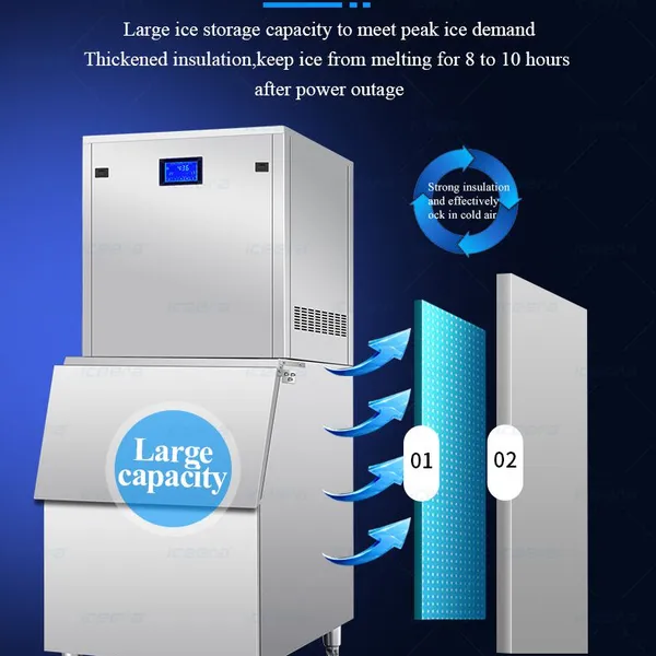 2500kg Daily Capacity Flake Ice Machine Energy Saving For Seafood Cooling photo-5
