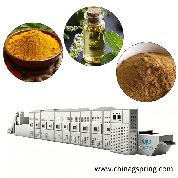 Automatic Microwave Dryer and Sterilizer for Natural Flavor Extract Processing Plant Industrial Microwave Drying Equipment photo-3