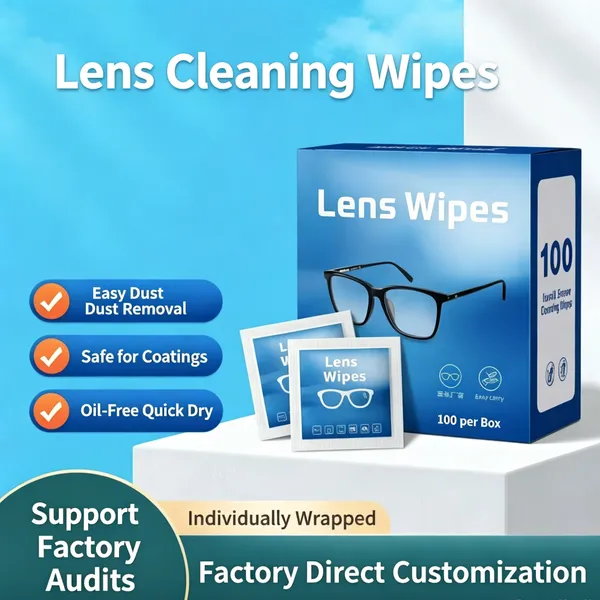 OEM Anti-Fog Cleaning Wipes for Glasses, Phone Screens & Camera Lenses – Portable Disposable Lens Wipes
