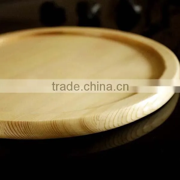 Bamboo Cutting Board Wood Pizza Peel / Cutting Board / Serving Tray Round Pizza Cutting Board photo-5