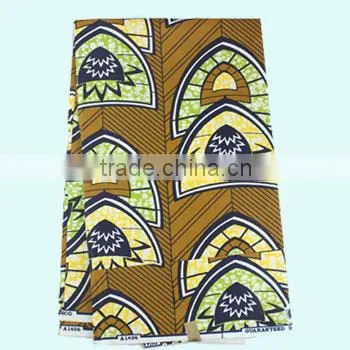 Top Quality African Real Wax Design 100% Cotton Batik Fabric RW05