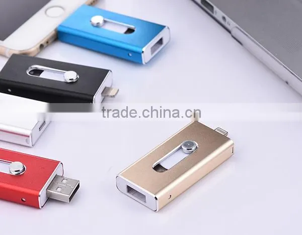 Aluminum Alloy OTG Usb Pen Drive For Iphone 16Gb photo-3
