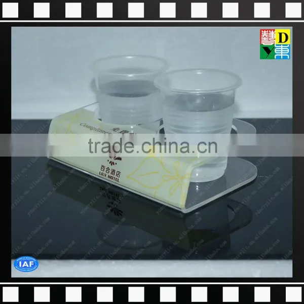 High Quality Plastic Acrylic Cup Display Trays Stand for Hotel/restaurant