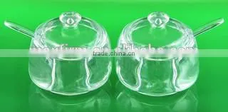 acrylic sugar pot & jam set / sugar & jar set
