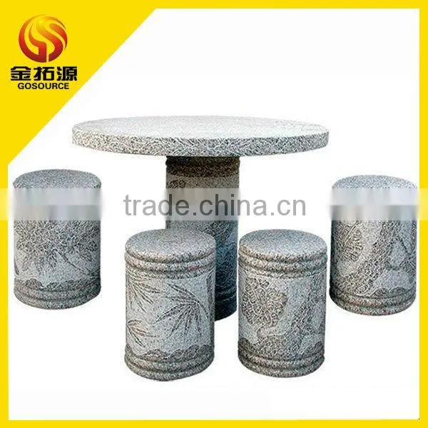 Outdoor Garden Granite Table and Chair