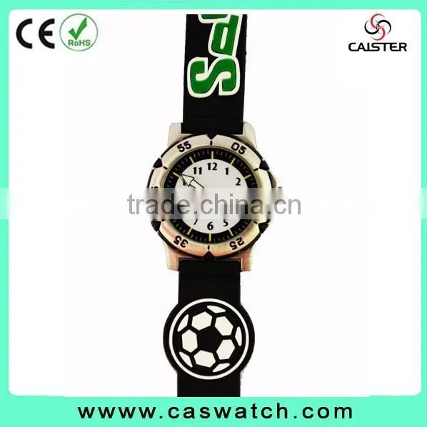 2015 Top Sale Popular Silicone Football Children Watch Customized Cartoon Sport Kids Watch photo-5