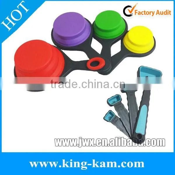 Multi-functional Silicone Measuring Scoop Set in Blister Packaging photo-2