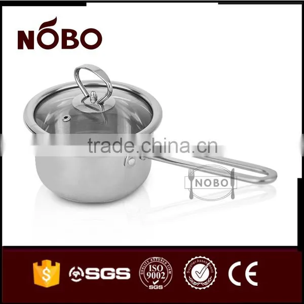 14/16cm Functional Ss201 Stock Pot With Glass Lid photo-3