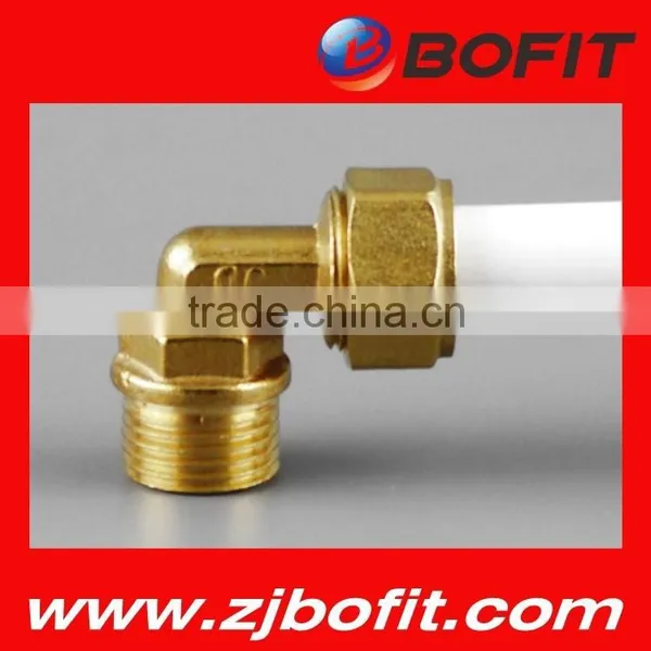 China Supplier Equal Compression Brass Tee for Piping System photo-3
