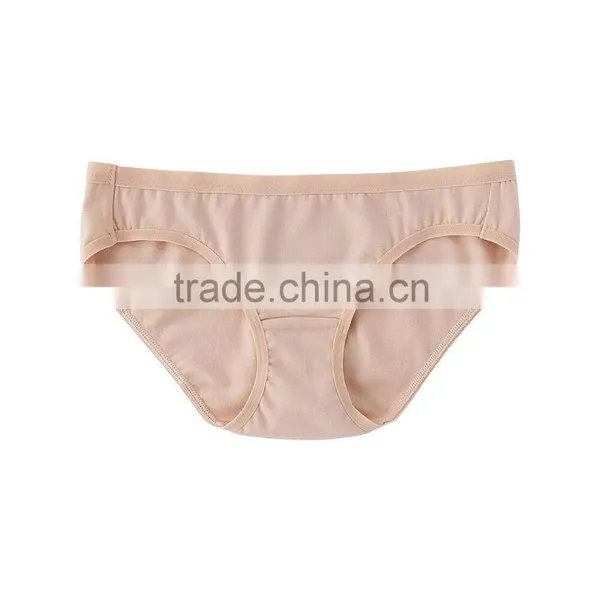 Best Selling Comfortable Women Cotton Plain Dyed Bikini Underwear photo-3