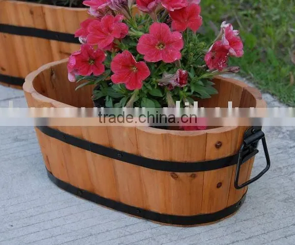 Wooden Flower Pot