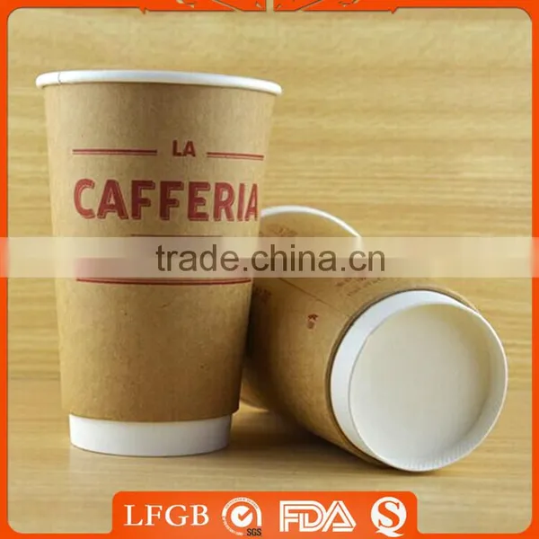 2015 New Product Full Colors Double Wall Paper Coffee Cup Kraft photo-3
