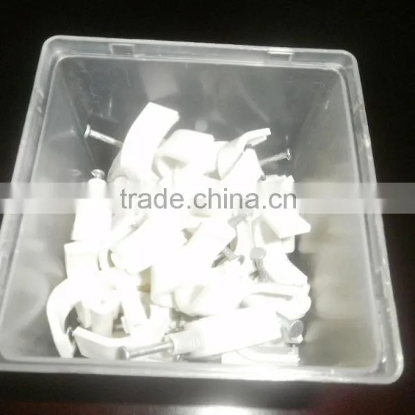 Supply White Circle Nail Cable Clamps 9mm Packaging as Customer Requested photo-4