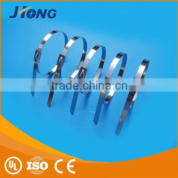 8inch 7.9*200mm Top Quality Ball-Lock Metal Cable Tie For Power Industry photo-3