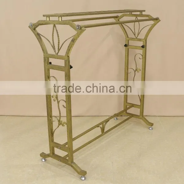 Sturdy Metal Golden Clothing Hanging Rack for Clothes Display photo-2