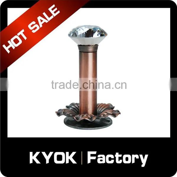 KYOK Silver Nickel Metal Curtain Rod Rings Rail Pole Hanging Hooks,Home Decor Iron Top Quality Curtain Rod Accessories photo-5