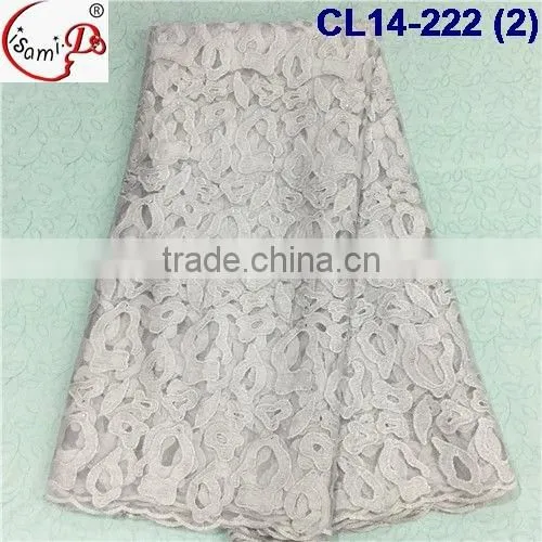 CL14-222 African Style French Lace Fabric Market in China, Multi-color Net Tulle Lace Fabric photo-3