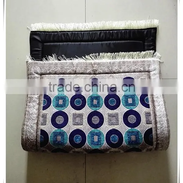 Muslim Woven Prayer Rug, Chenille Jacquard Mat With Memory Foam photo-6