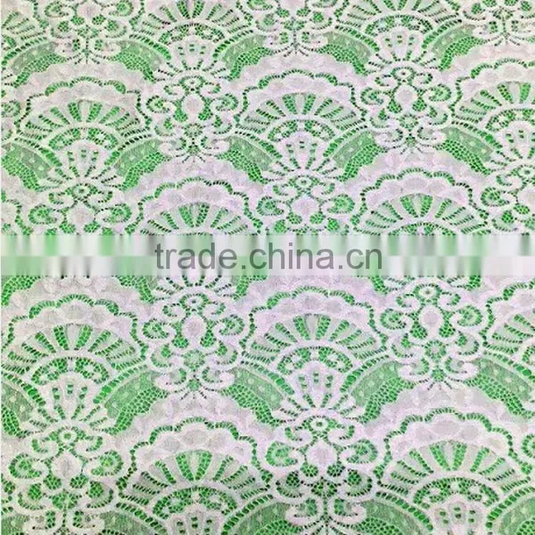 White Color Luxury African Voile Lace Fabric for Garment Accessories TH-8851 photo-3