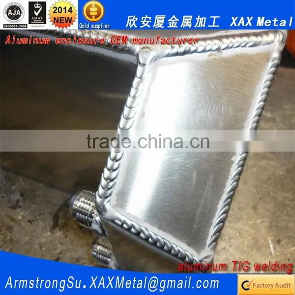 XAX42Alu OEM ODM Customized Laser Cut Bend Weld Sheet Aluminum Wireless Communication Box photo-4