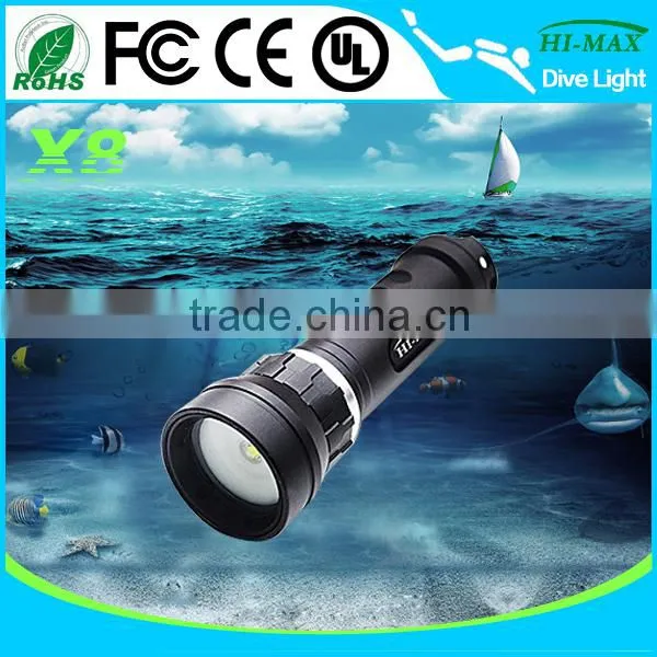 Rechargeable 120 Wide Angle Scuba Dive Underwater Video Torch Light photo-3