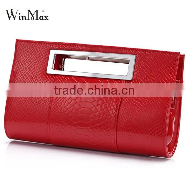 Brand Women Evening Bag Lady Tote Alligator Leather Party Shoulder Bag photo-6