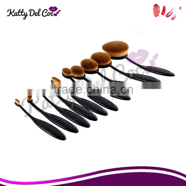 Cosmetic Makeup Tools Women Face Powder Foundation Eye Shadow Blusher Soft Toothbrush Shape Makeup Brushes photo-4