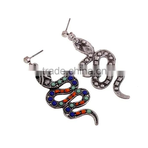 2016 Best Quantity Funky Snake Beaded Jewelry Earrings for Free Sample photo-3