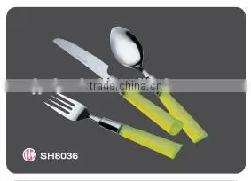 Stainless Steel Cutlery Set With Plastic Handle photo-3