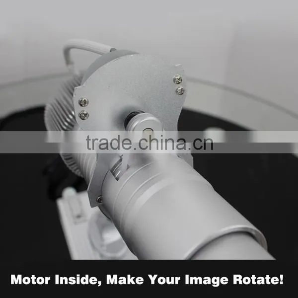 20W Desktop or Mountable LED Gobo Projector Advertising Logo Light (with Custom 1 Color Rotating Glass Gobos) photo-5