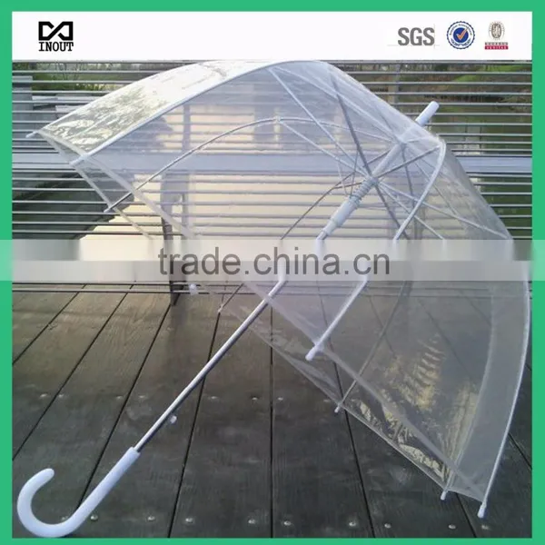Auto Open Transparent Dome 23 Inch Pvc Umbrella