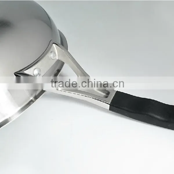 High Quality 3 Layers Stainless Steel Chinese No- Stick Der Wok/frying Pan photo-3