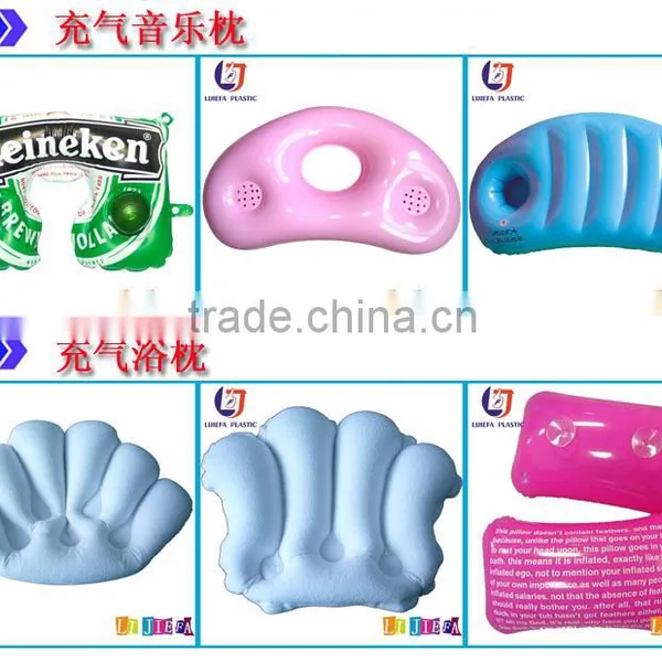 New Soft Cheap Folding Inflatable Travel Pillow With Speaker photo-6